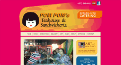 Desktop Screenshot of pompomsteahouse.com