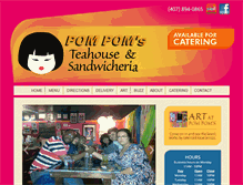 Tablet Screenshot of pompomsteahouse.com